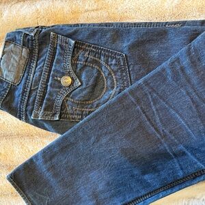 Vintage Mens True Religion, Dark Blue Denim Jeans